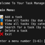 python task tracker app